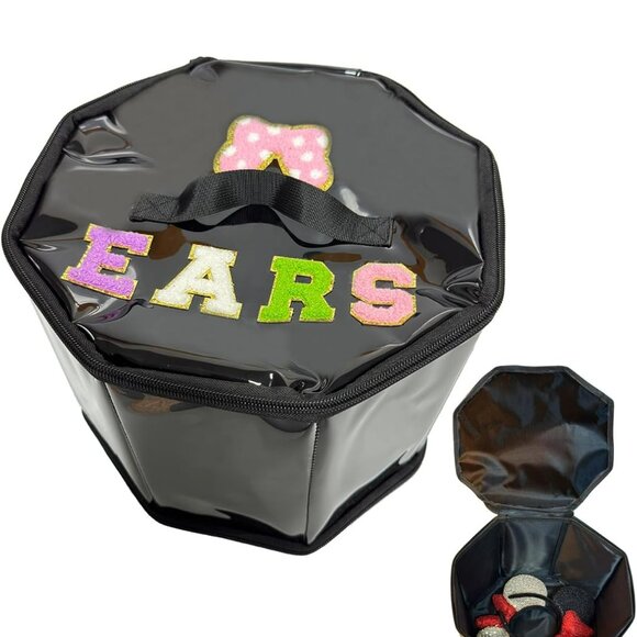 Park Mouse Ear Holder Vacation Trip Hair Accessories Organizer Hat Storage Black